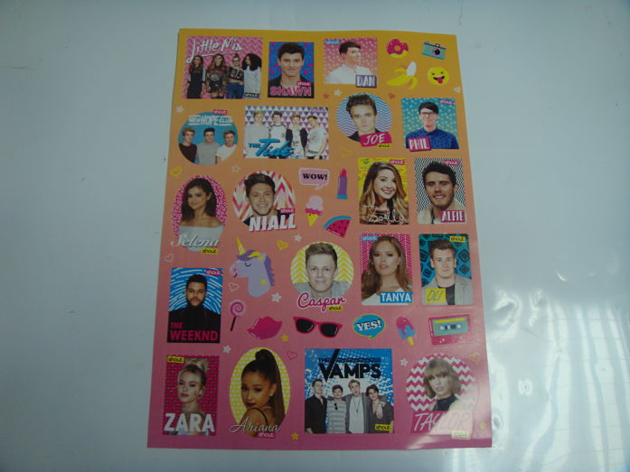 Popstar Sticker Sheets-image not found