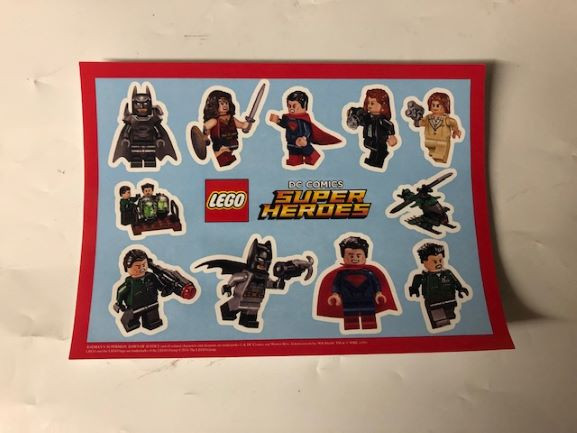 Lego Superhero Sticker Sheet-image not found
