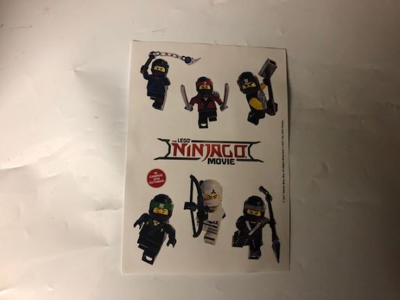 Lego Ninja Sticker Sheet-image not found